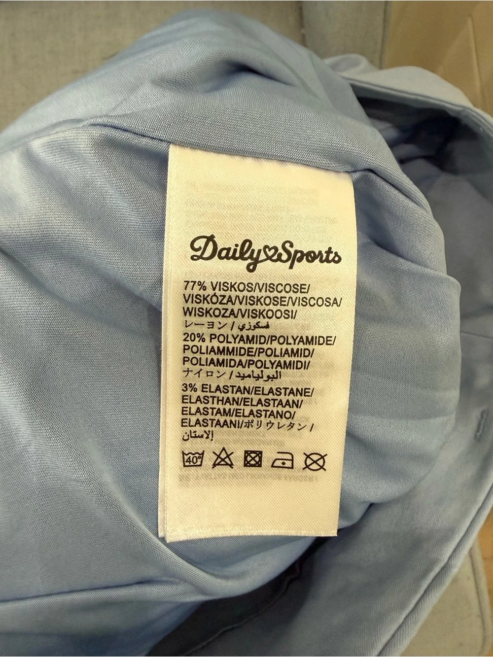 Daily Sports Light Blue‎ Mini Skort